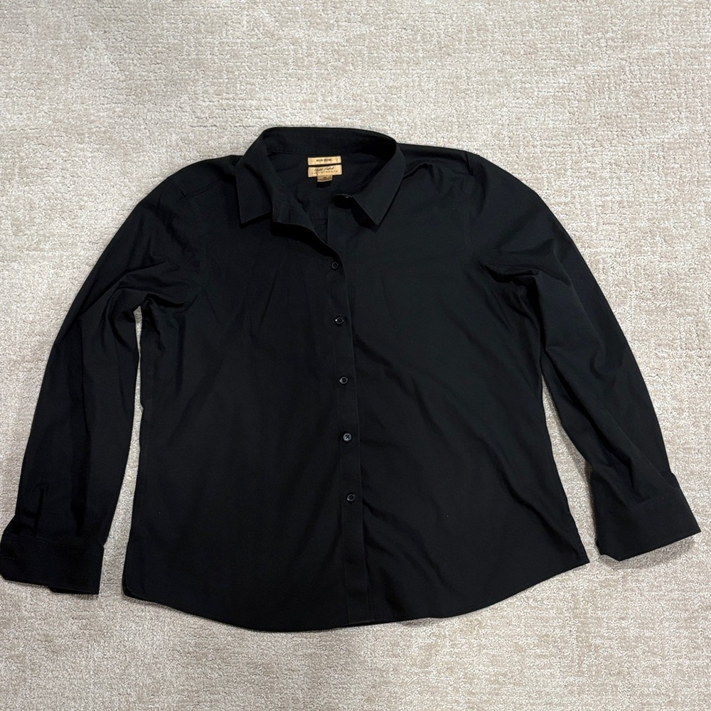 Elegant Black Button Down Shirt for Women